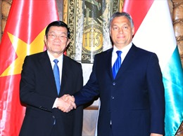 Chủ tịch nước hội kiến Thủ tướng và Chủ tịch Quốc hội Hungary 